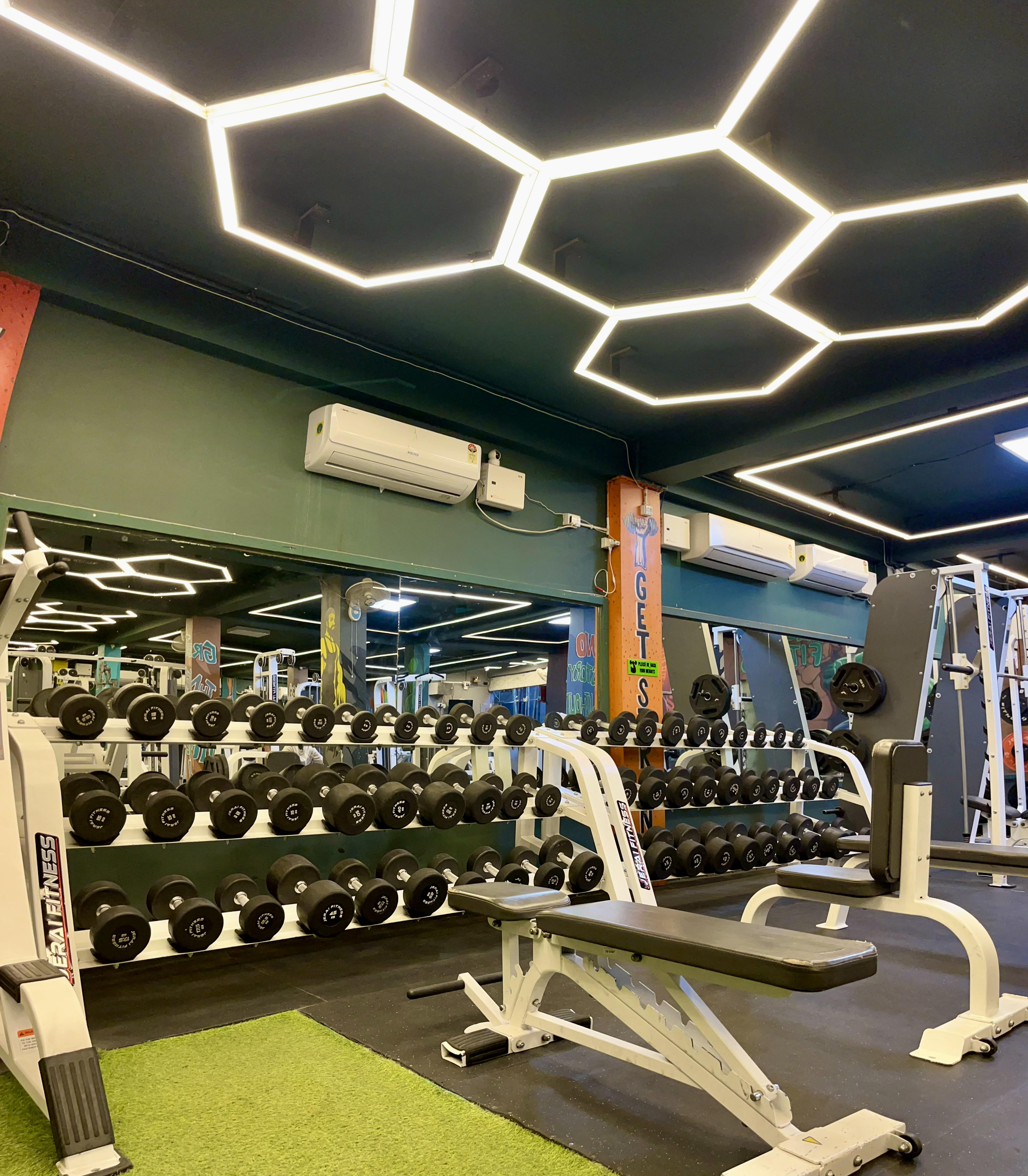 Premium gym equipment at Hulk Fitness