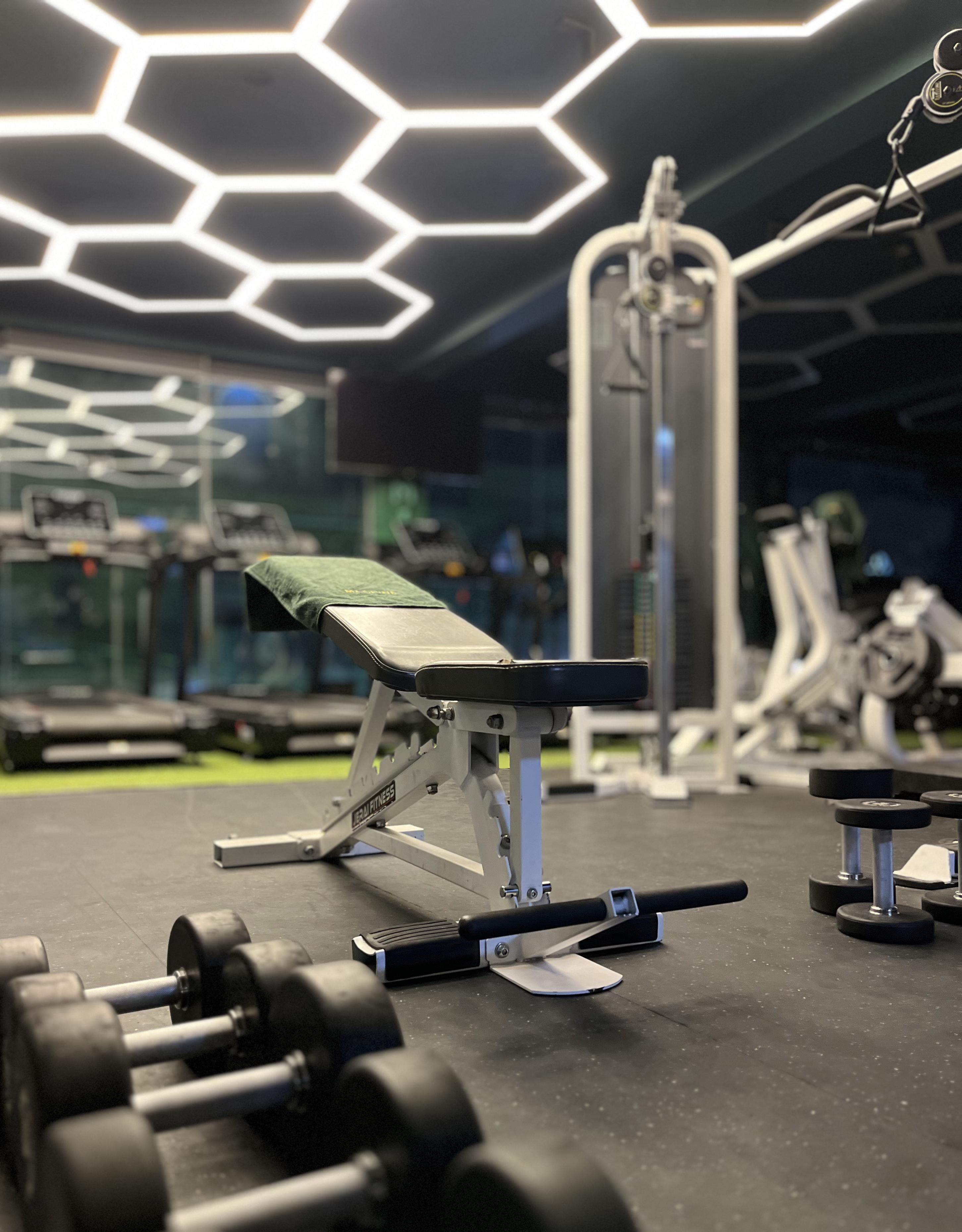 Mirror wall and training area at Hulk Fitness